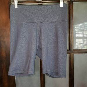 Old Navy Gray Leopard Biker Shorts